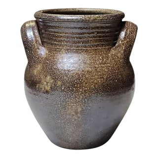 Vintage Mark Hewitt Studio Pottery Twin Handled Jug Vase For Sale