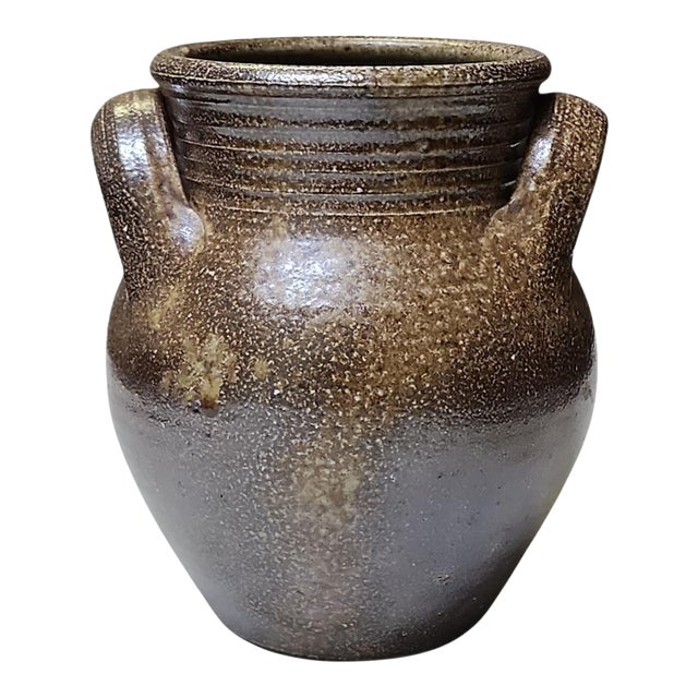 Vintage Mark Hewitt Studio Pottery Twin Handled Jug Vase For Sale