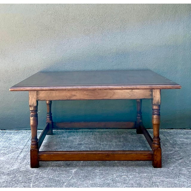 Vintage Turned Wood Coffee Table For Sale - Image 12 of 12