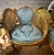 French Louis XV Style Bergere Wing Chair Set With Gold Leaf Details For Sale - Image 3 of 9