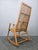 Midcentury Wood and Rattan Rocking Chair, Denmark, 1960s For Sale - Image 9 of 12