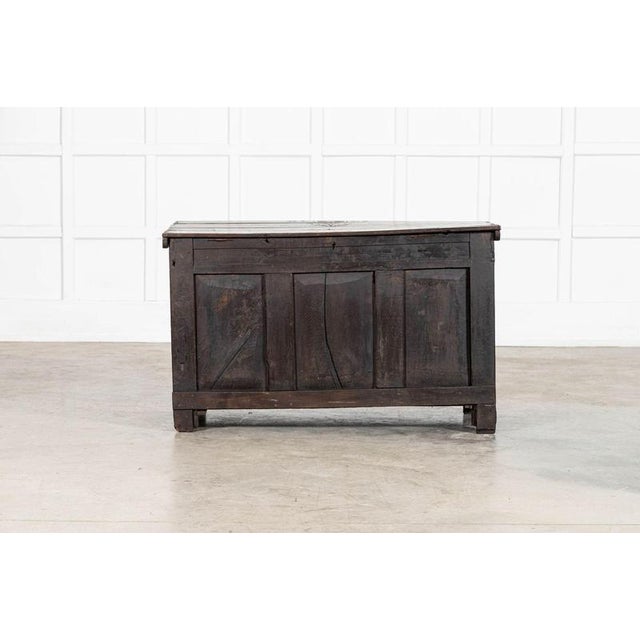 English Carved Oak Mule Chest, 1680 For Sale - Image 15 of 16