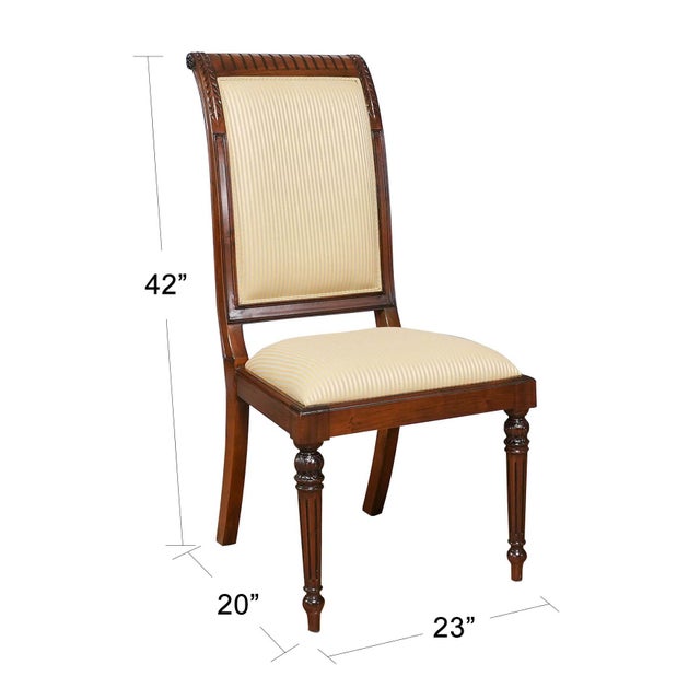 Traditional Back Upholstered Chairs- Set of 10 For Sale - Image 3 of 14