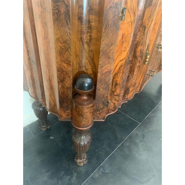 Art Deco Rosewood & Marble Dining Room Set, 1930s, Set of 10 For Sale - Image 10 of 14