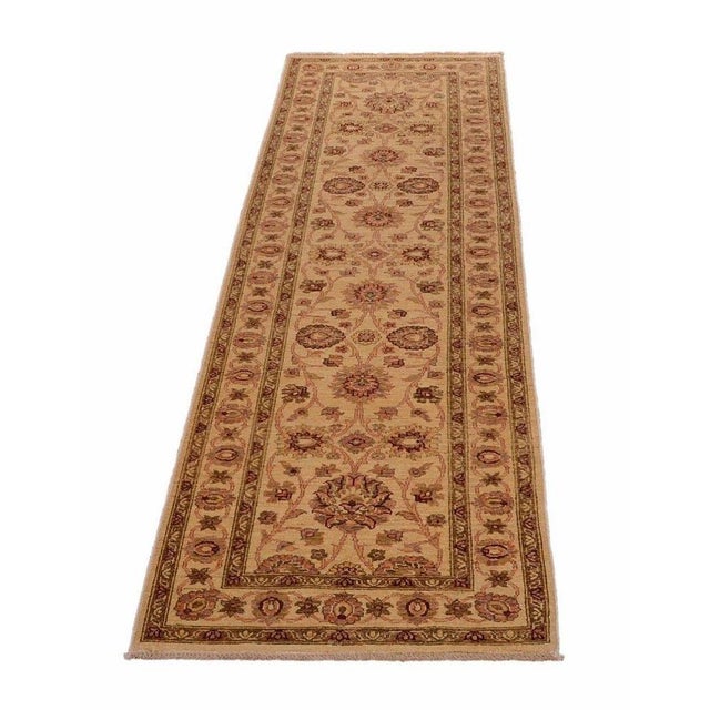 Brown Middle Eastern Hand-Knotted Rug with Floral Design For Sale - Image 8 of 8