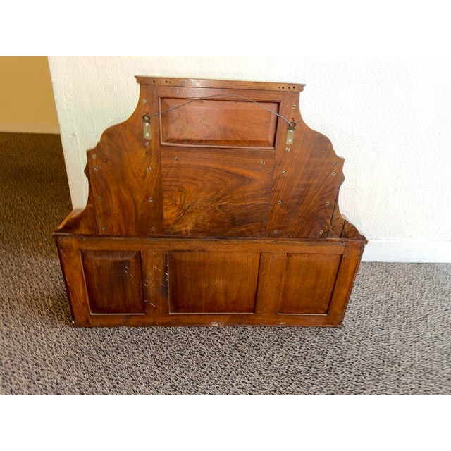 Antique Victorian English Wall Cabinet or Hutch With Burled Wood For Sale - Image 11 of 11