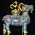 Vintage Cloisonné Enamel Gilt Bronze Ram-Form Censer & Incense Burner – Qianlong Mark For Sale - Image 4 of 9