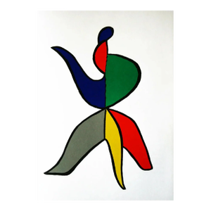 Calder Original Lithograph Dm01141 Derriere Le Miroir 1963