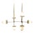 Arteriors Modern Alabaster Alazani Chandelier For Sale