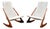 Boomerang Model Danish Armchairs by Mogens Kold, Set of 2 For Sale