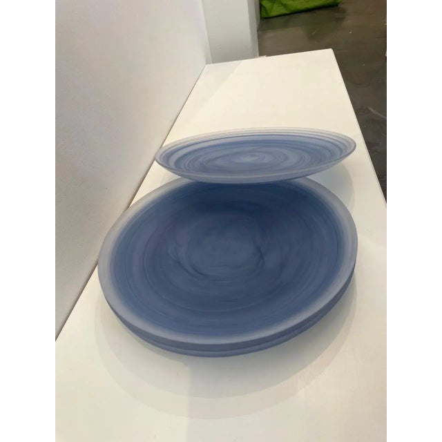 Contemporary Contemporary Williams-Sonoma Blue Dinner Plates- Set of 4 For Sale - Image 3 of 6