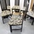 Pietro Costantini Set of 6 Vintage Slat Back Black Enamel Dining Chairs For Sale - Image 4 of 6