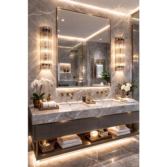 Fantastic set of four vintage Murano wall sconce made by 7 Murano crystal prism (triedri) for each applique in a chrome...