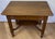Brown Elegant Vintage Oak Side Table With Drawer & Lower Shelf – Classic Fluted Legs For Sale - Image 8 of 8