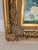 Green Mid Century Floral Oil Painting in Gold Ornate Frame For Sale - Image 8 of 9