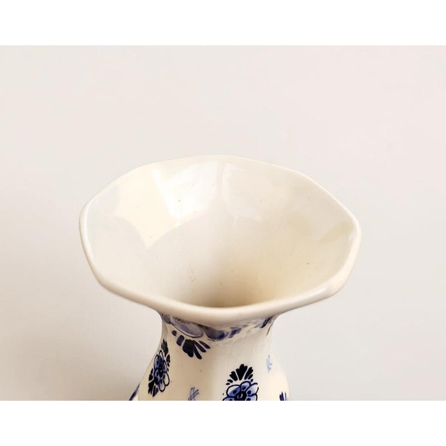 20th-Century Blue Delftware Knobbel Vases from Delft, Holland, 1920s, Set of 2 For Sale - Image 10 of 18