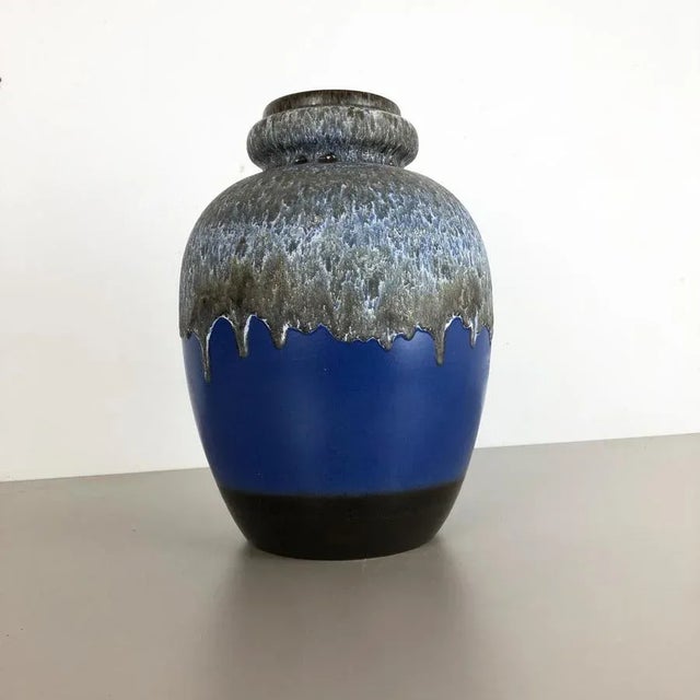 Large Pottery Fat Lava Multicolor 286-42 Vase Made by Scheurich, 1970s For Sale - Image 3 of 14
