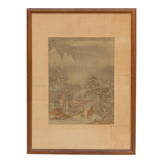 Antique Chinese Late Qing Landscape Painting For Sale