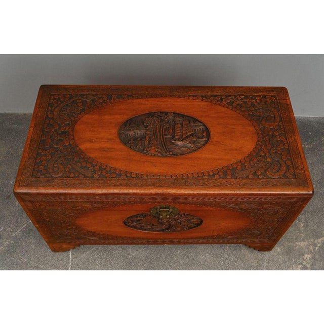 Asian Camphor Chest in Mahogany, Late 20th Century For Sale - Image 15 of 18