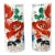 Mirror Pair of Cylindrical Vases/Hat Stands With Red Foo Lions With Other Colors For Sale