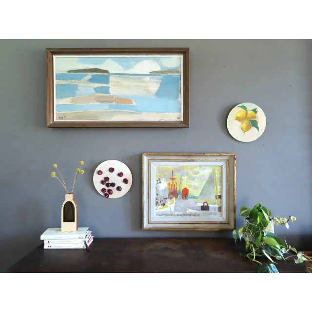 Contemporary 'Lemons' Original Mini Impressionist Still Life Oil Painting, Unframed For Sale - Image 4 of 8