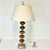 1980s Vintage Boho Chic Hollywood Regency Murano Style Tortoise Glass Stacking Bulbs Table Lamp For Sale - Image 10 of 13