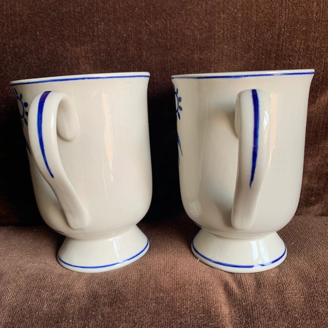 Pair of Vintage Delft Curacao Mugs For Sale - Image 9 of 12