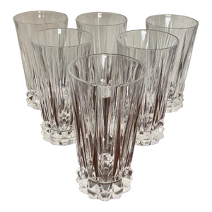 Rosenthal Design Tall Crystal Water Glasses Set of 6