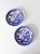 This is a pair of vintage Japanese blue willow ware bowls featuring the classic blue willow pattern. The transferware...