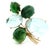 Italian Mid-Century Aquamarine & Green Tourmaline Floral Brooch in 14k Gold For Sale - Image 15 of 17