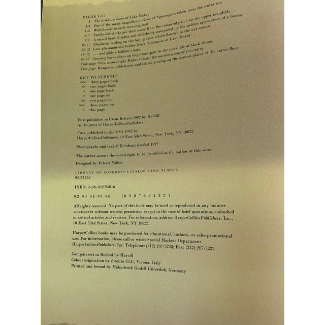 Traditional Ngorongoro by Reinhard Kunkel 1992 Edition Harper Collins For Sale - Image 3 of 9