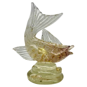 Large Italian Art Glass Fish Figurine, 1963