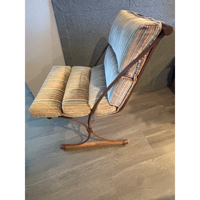 Mid 20th Century Modern Attributed to Cleo Baldon Wood and Metal Upholstered Dining Room Chairs For Sale In San Diego - Image 6 of 6