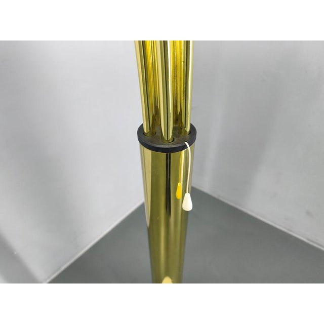 Metal Danish Arc Floor Lamp in Brass and Marble from Bilka, 1970s For Sale - Image 7 of 16
