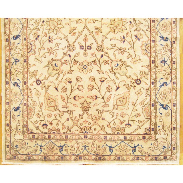 Turkish Vintage Turkish Decorative Oriental Oushak Rug in Room Size For Sale - Image 3 of 4