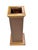 Antique Empire Style English Wooden Stick & Umbrella Stand With Brass Trim For Sale - Image 9 of 18