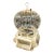 Vintage Indo-French White Metal Bird Cage With Hand Made Bird Figurines For Sale
