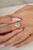 Not Yet Made - Made To Order 1.38ct Aquamarine & Diamond Vintage Statement Ring in 14k White Gold Size 5.5 For Sale - Image 5 of 15