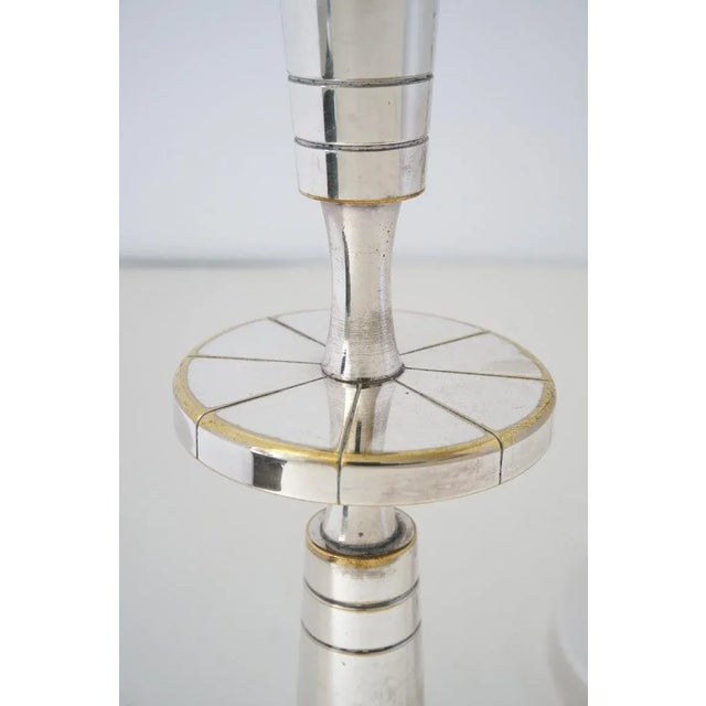 Silverplate Candlesticks Tommi Parzinger - A Pair For Sale - Image 10 of 17
