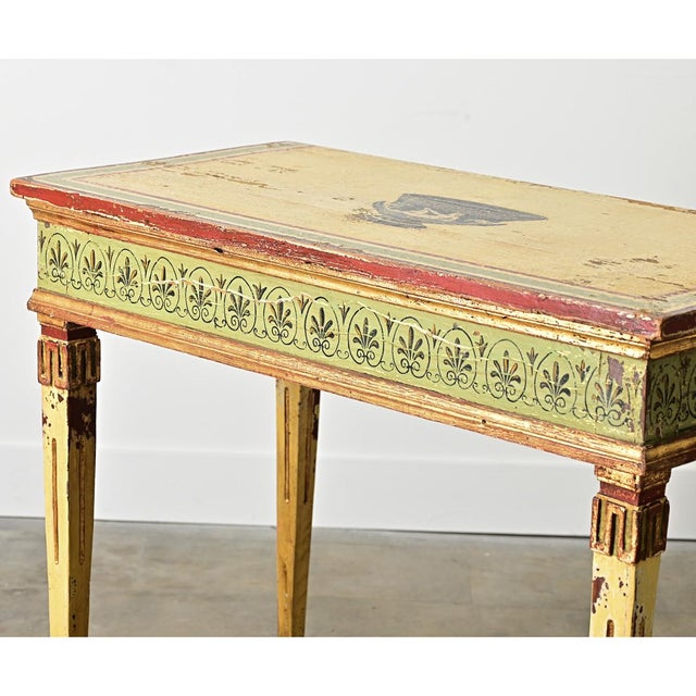 Italian 18th Century Painted Console Table For Sale - Image 10 of 13