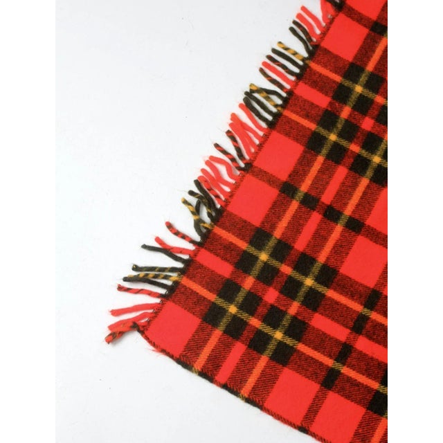 Vintage Faribo Plaid Throw Blanket For Sale - Image 6 of 11