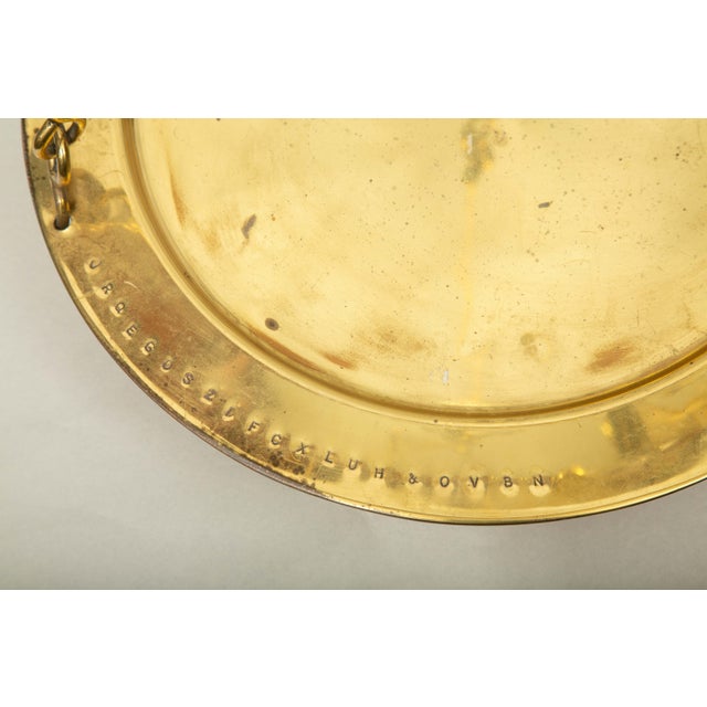 Monumental 19th C. French Brass Butcher's Balance Scale with Bull Head Finial For Sale - Image 4 of 5