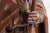 19th Century Folk Art Statue Sculpture Carved Wood Bishop Santos Style For Sale In New York - Image 6 of 17