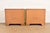 Henredon Style Mid-Century Modern Campaign Oak Bedside Chests, Circa 1970s For Sale - Image 13 of 14