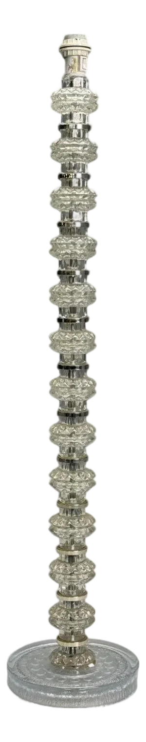 Carl Fagerlund, Swedish Modern, Glass, Nickel, Floor Lamp, Sweden, 1970s