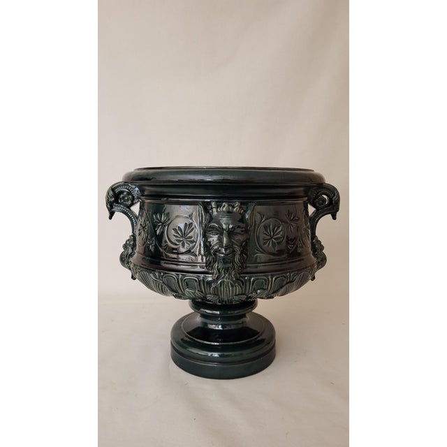 Forest Green Column and Flowerpot by Johann Peter Gréber, Set of 2 For Sale - Image 8 of 16