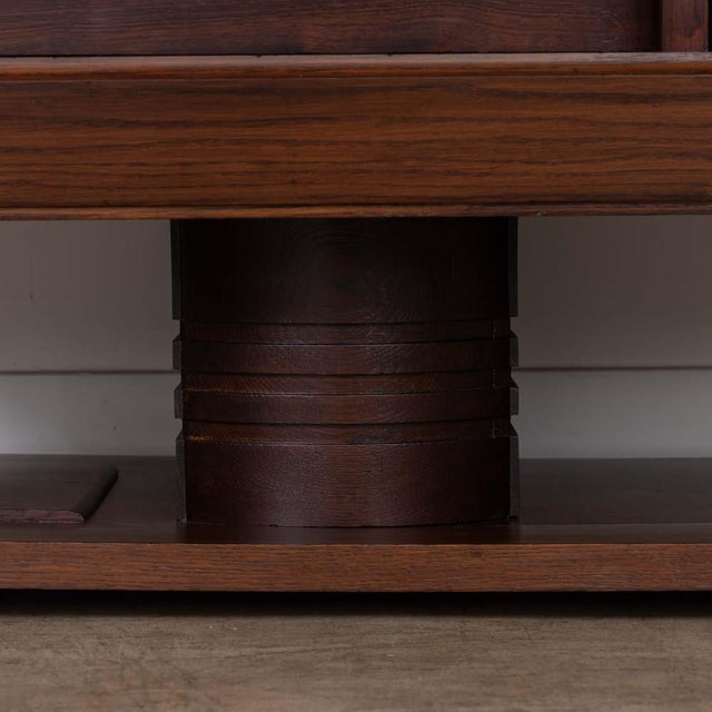 1940s French Carved Wood Sideboard by Charles Dudouyt, Attributed For Sale - Image 17 of 17