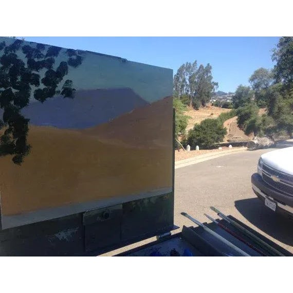 Green Contemporary Impressionist Plein Air Oil Painting For Sale - Image 8 of 8