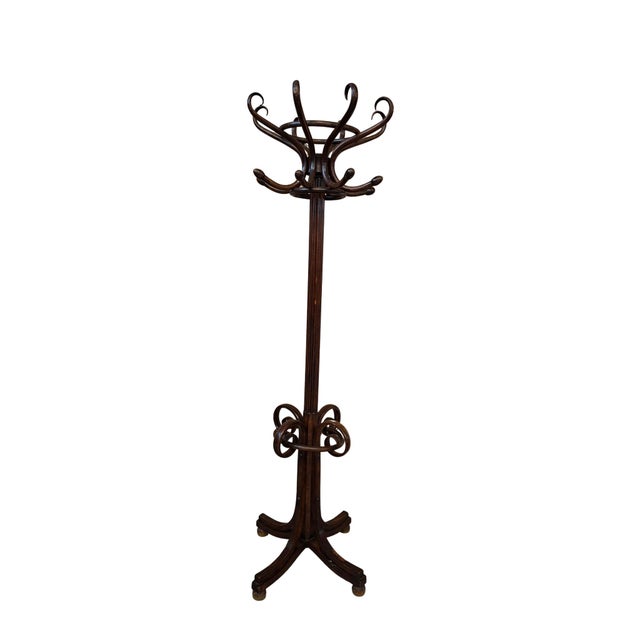 Column Coat Rack in the style of Thonet, 1960s For Sale - Image 3 of 13