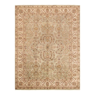 Pasargad Home Tabriz Lamb's Wool Area Rug, 7'10" X 9'10", S. Green For Sale